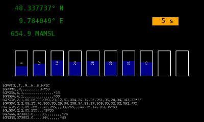 Screenshot GPS/NMEA display